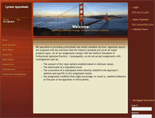Tablet Screenshot of lynessappraisals.com